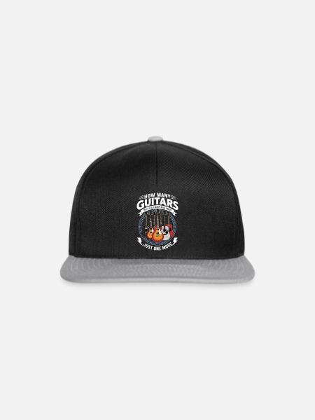 Gitarrist Gitarre - Snapback Cap - Schwarz/Grau