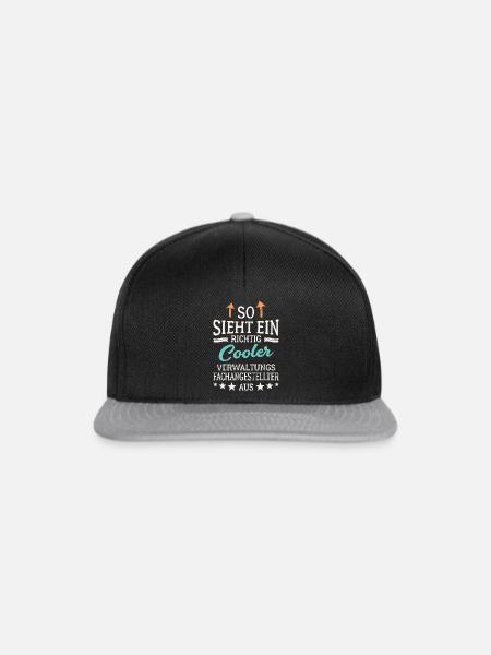 Cooler Verwaltungsfachangestellter  - Snapback Cap - Schwarz/Grau