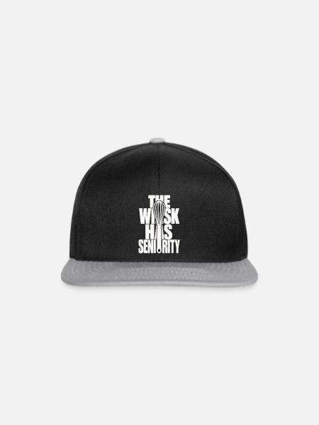 Schneebesen – The Whisk Has Seniority - Snapback Cap - Schwarz/Grau