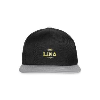 Lina - Snapback Cap - black/grey - Front