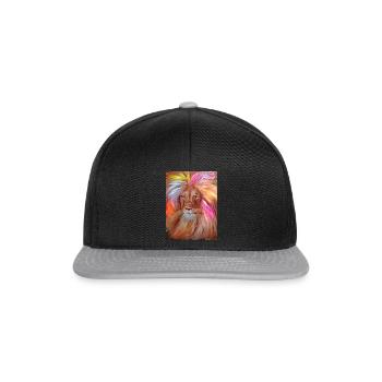Lion Rose - Casquette snapback - noir/gris - Devant