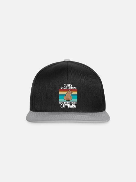 Capybara - Snapback Cap - Schwarz/Grau