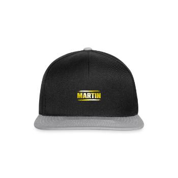 Martin - Casquette snapback - noir/gris - Devant