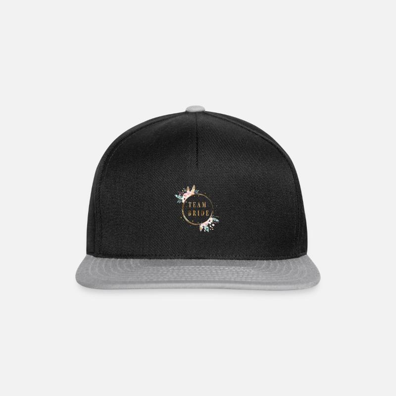 boho_team_bride - Snapback Cap - black/grey