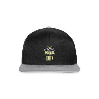 1987 limited edition - Snapback Cap - black/grey - Front