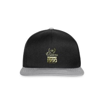 Queens nés en 1990 - Casquette snapback - noir/gris - Devant