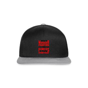 Directeur de la construction, Fighting Forces Of Stupid - Casquette snapback - noir/gris - Devant