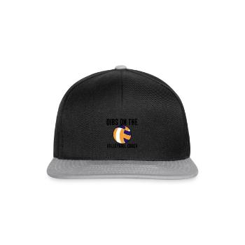 Dibs On The Volleyball Coach - Snapback Cap - black/grey - Front