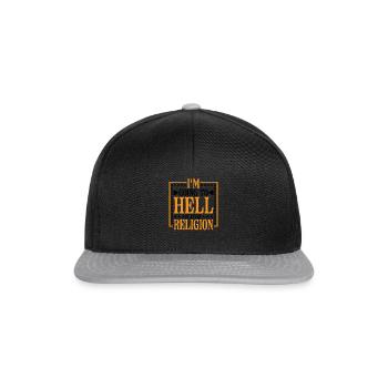 I'm Going To Hell In Every Religion 6 - Snapback Cap - black/grey - Front