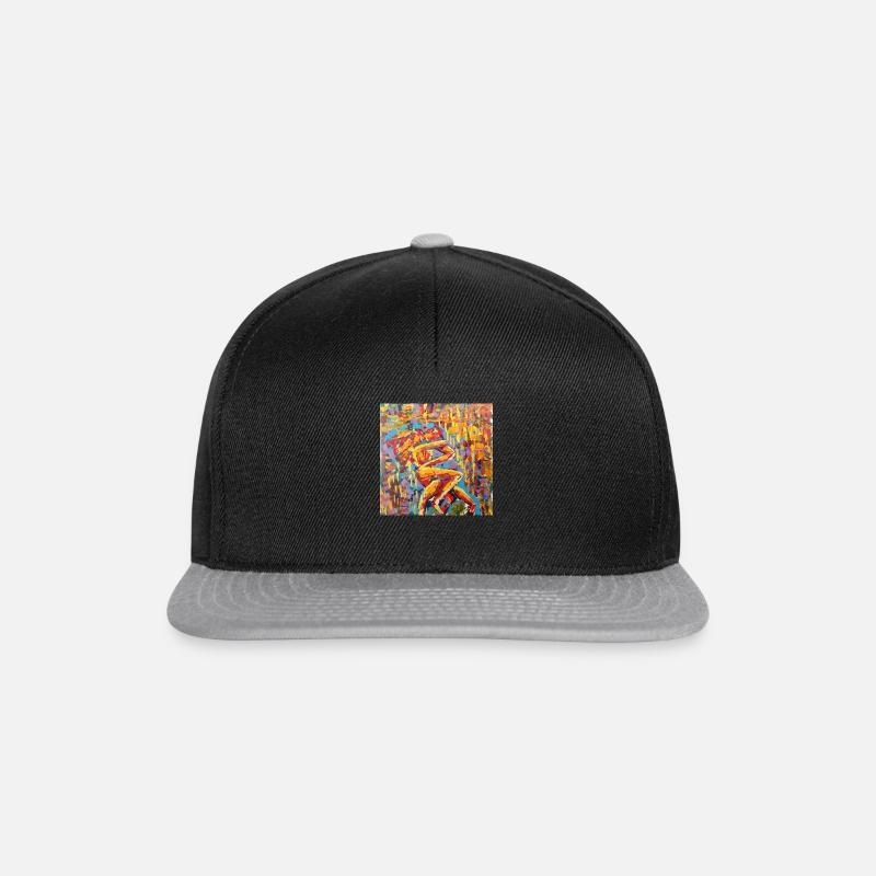 umarmte - Snapback Cap - Schwarz/Grau