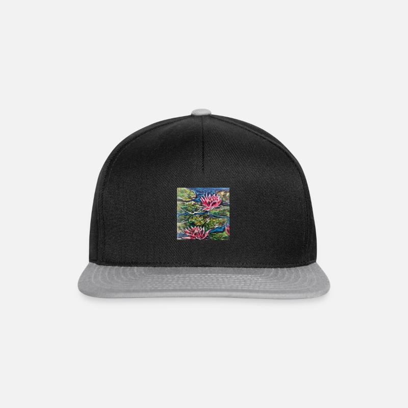 Water lilies - Snapback Cap - black/grey