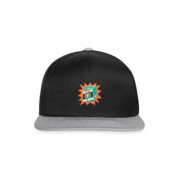 CafeArt Bag Bewegung - Snapback Cap - Schwarz/Grau - Vorne