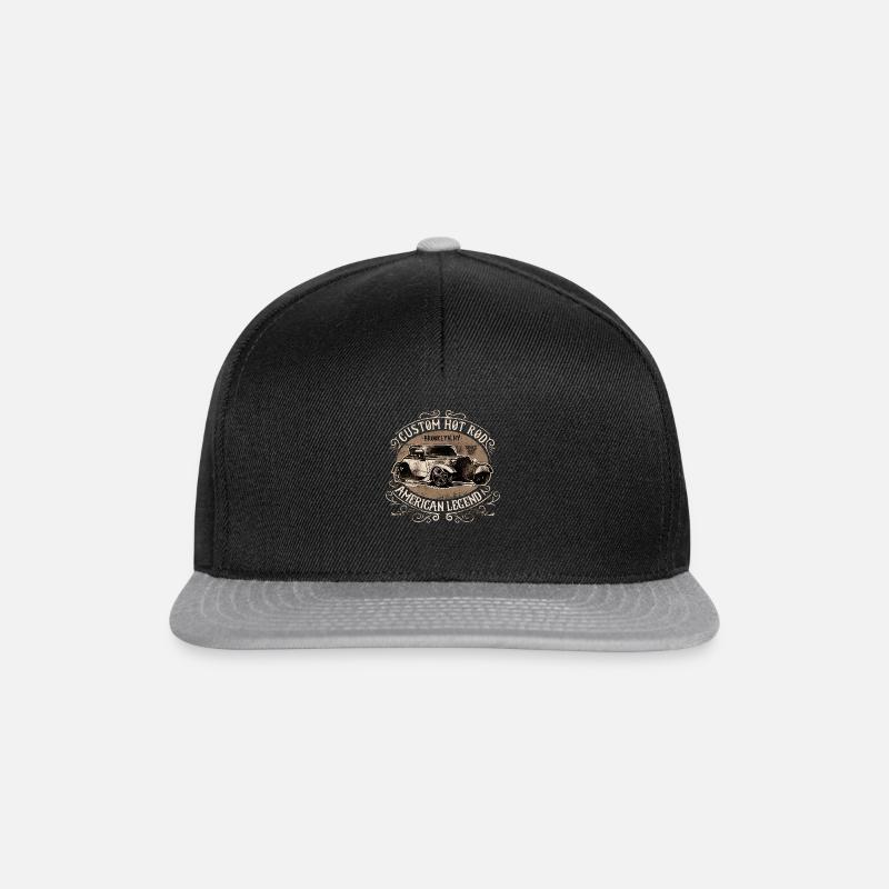 American Custom Hot Rod - Snapback Cap - Schwarz/Grau