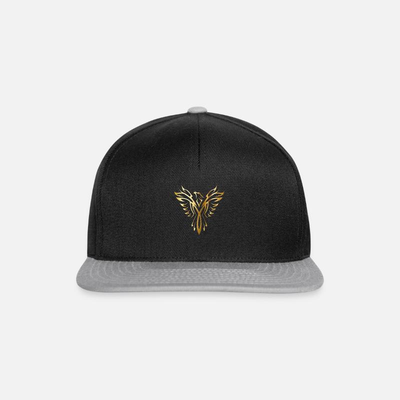 Phénix doré - Casquette snapback - noir/gris