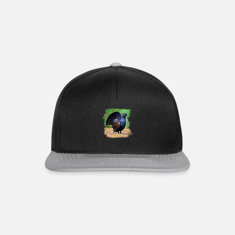 grand tétras - Casquette snapback - noir/gris