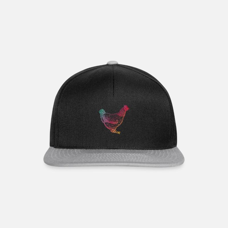 chicken - Snapback Cap - black/grey