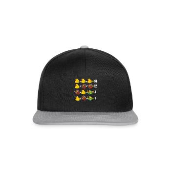 Order Of Operations Quiz Yellow Rubber Duck Math T - Snapback Cap - black/grey - Front