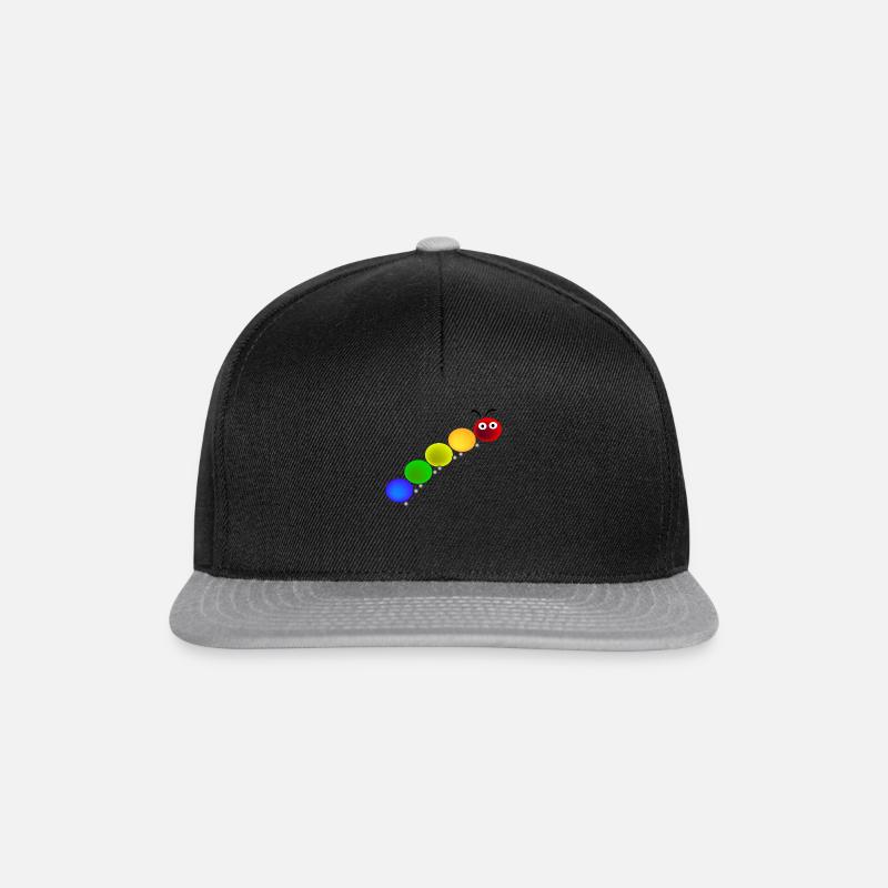 Raupe - Snapback Cap - Schwarz/Grau