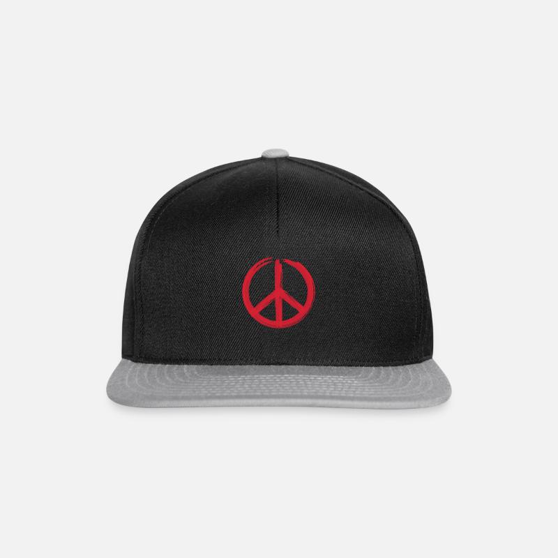 Peace Sign - Peace Sign - Logo - Snapback Cap - black/grey