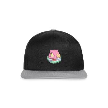 Zauberkatzen - Snapback Cap - Schwarz/Grau - Vorne