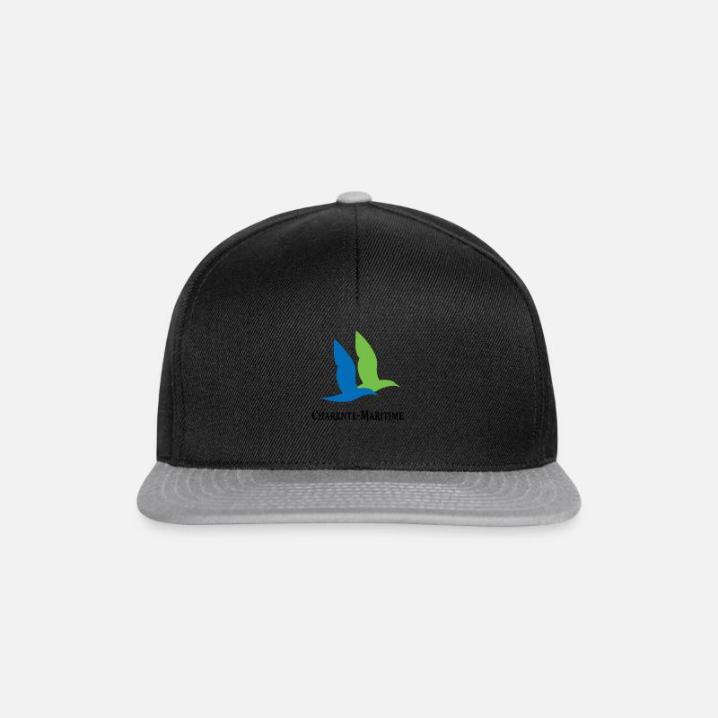 oiseaux charente maritime - Casquette snapback - noir/gris