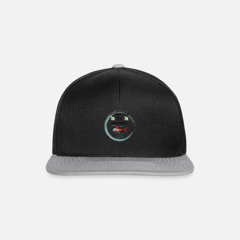 inflation - Casquette snapback - noir/gris