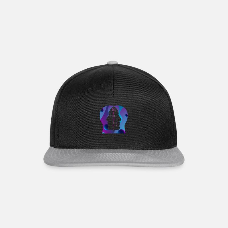 Positive Einstellung - Snapback Cap - Schwarz/Grau