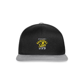 Basketball - Snapback Cap - Schwarz/Grau - Vorne