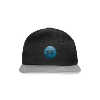 Sea Water Beach - Snapback Cap - black/grey - Front