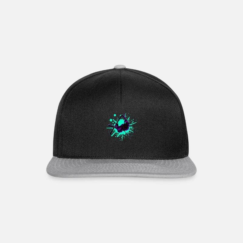 Skiing purple - Snapback Cap - black/grey