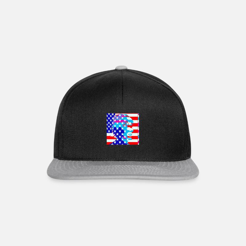 America - Snapback Cap - Schwarz/Grau