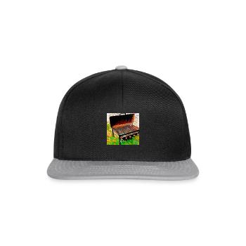 Grill der 50er Jahre - Snapback Cap - Schwarz/Grau - Vorne