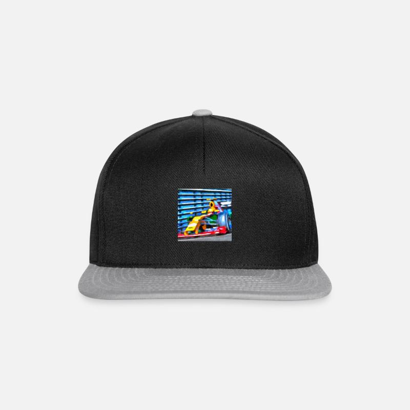Ein Formel Auto - Snapback Cap - Schwarz/Grau