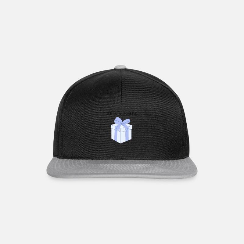 Geburtstag - Snapback Cap - Schwarz/Grau