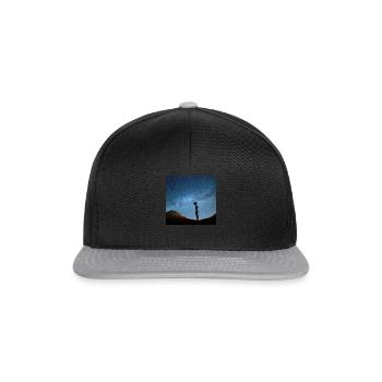 Alien and milky way - Snapback Cap - Schwarz/Grau - Vorne