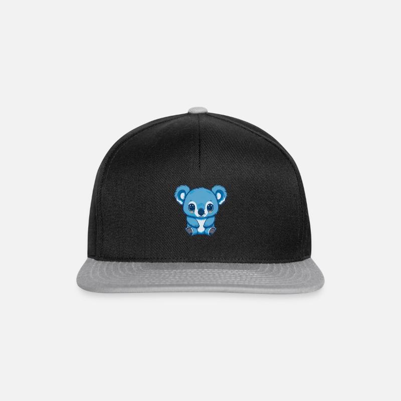 Süßer Koala - Snapback Cap - Schwarz/Grau