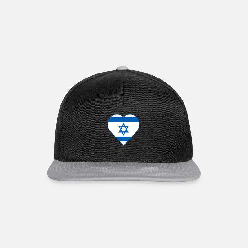 I Love Isreal - Snapback Cap - Schwarz/Grau