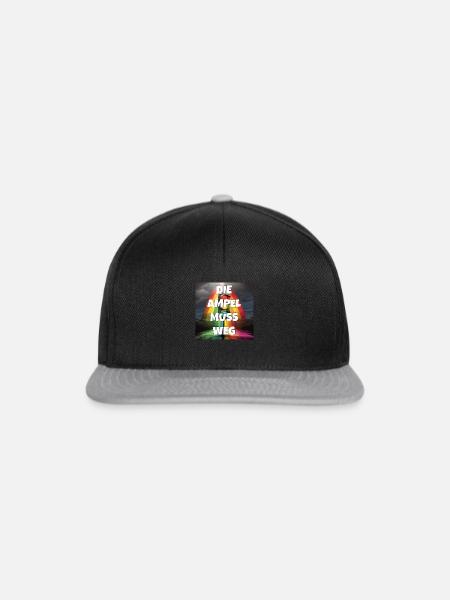 Die Ampel muss weg - Snapback Cap - Schwarz/Grau