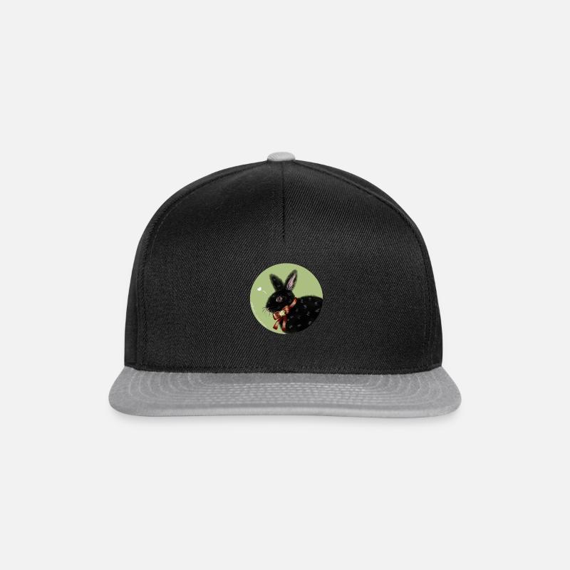 Schwarzer Hase - Snapback Cap - Schwarz/Grau
