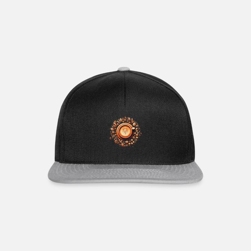 Café Latte Amour - Casquette snapback - noir/gris