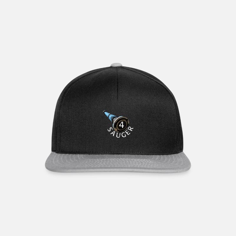 Conception compétition incendie - 4 ventouses - Casquette snapback - noir/gris