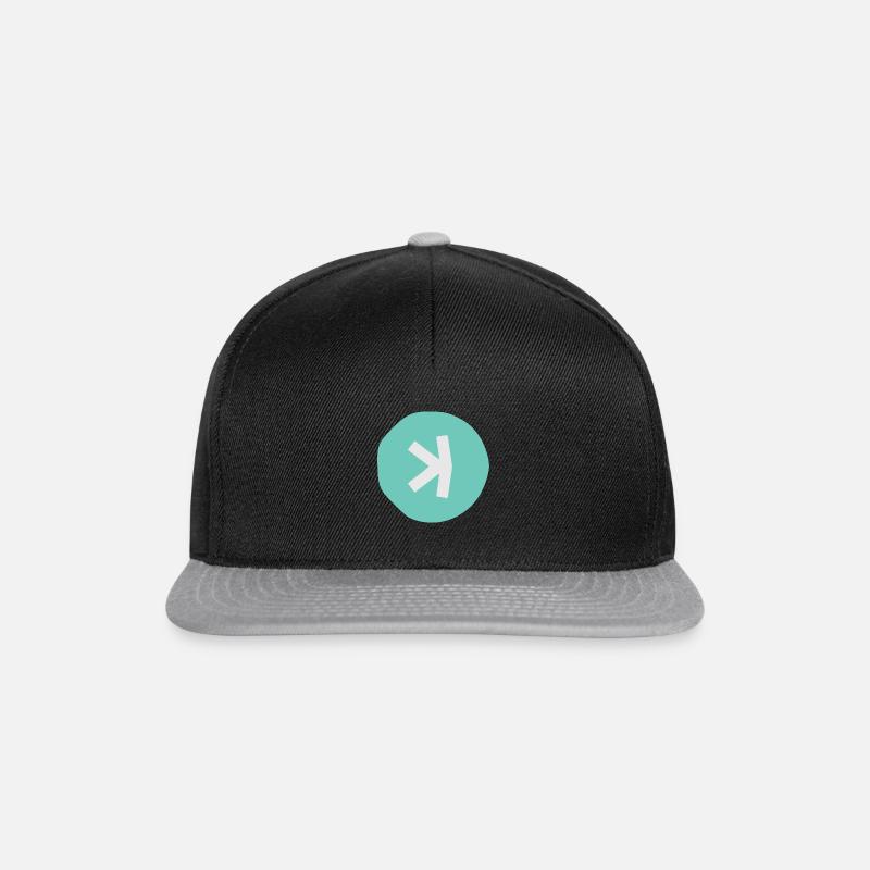 Kaspa Logo KAS - Snapback Cap - Schwarz/Grau
