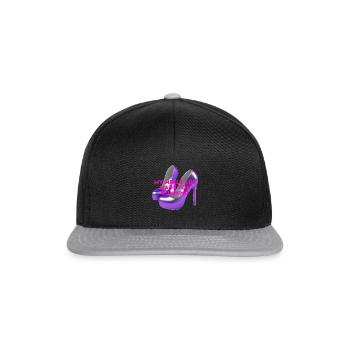 My Heels are made for running - Snapback Cap - Schwarz/Grau - Vorne