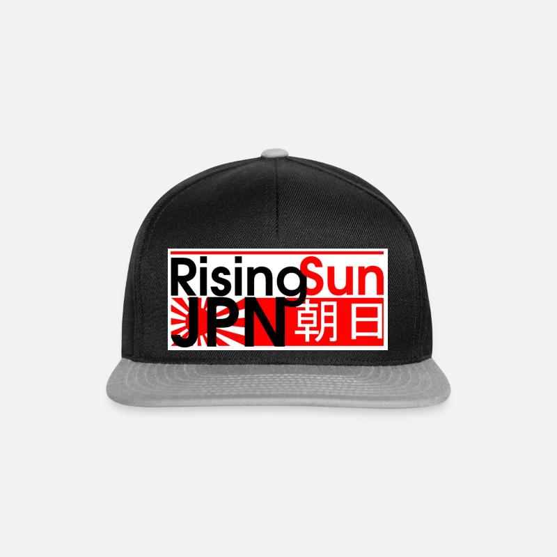 aufgehende Sonne - Snapback Cap - Schwarz/Grau