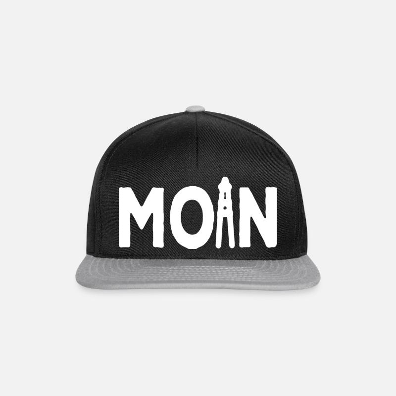 moin moin - Snapback Cap - Schwarz/Grau