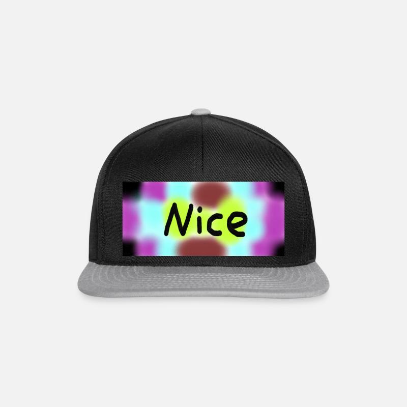 nice - Snapback Cap - Schwarz/Grau