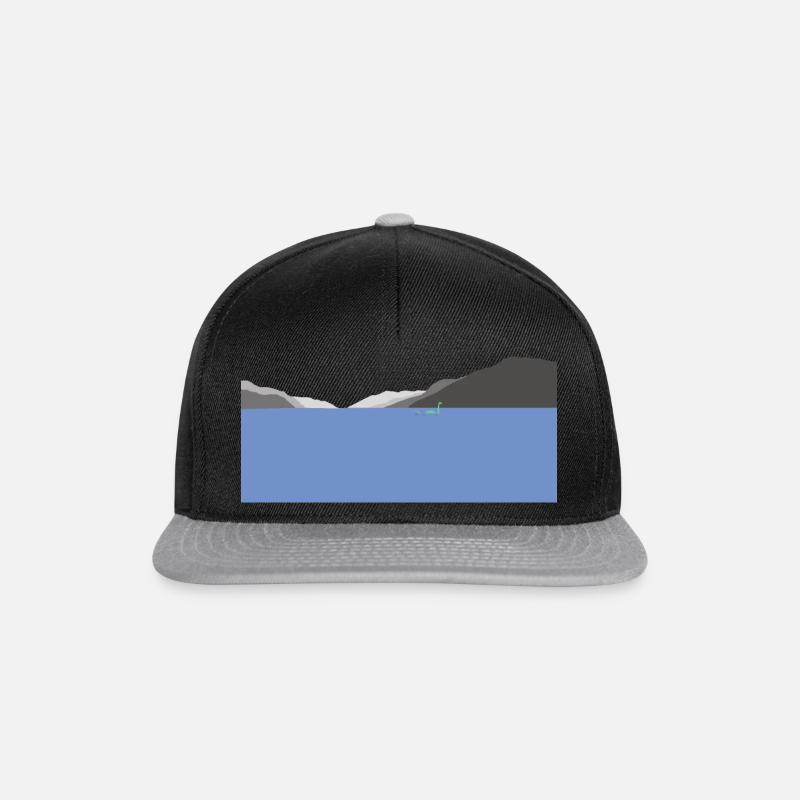 Loch Ness - Snapback Cap - Schwarz/Grau