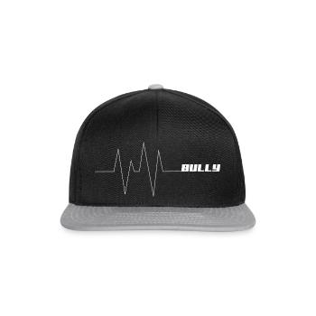 Lebenslinie/ Herzschlag Bully - Snapback Cap - Schwarz/Grau - Vorne