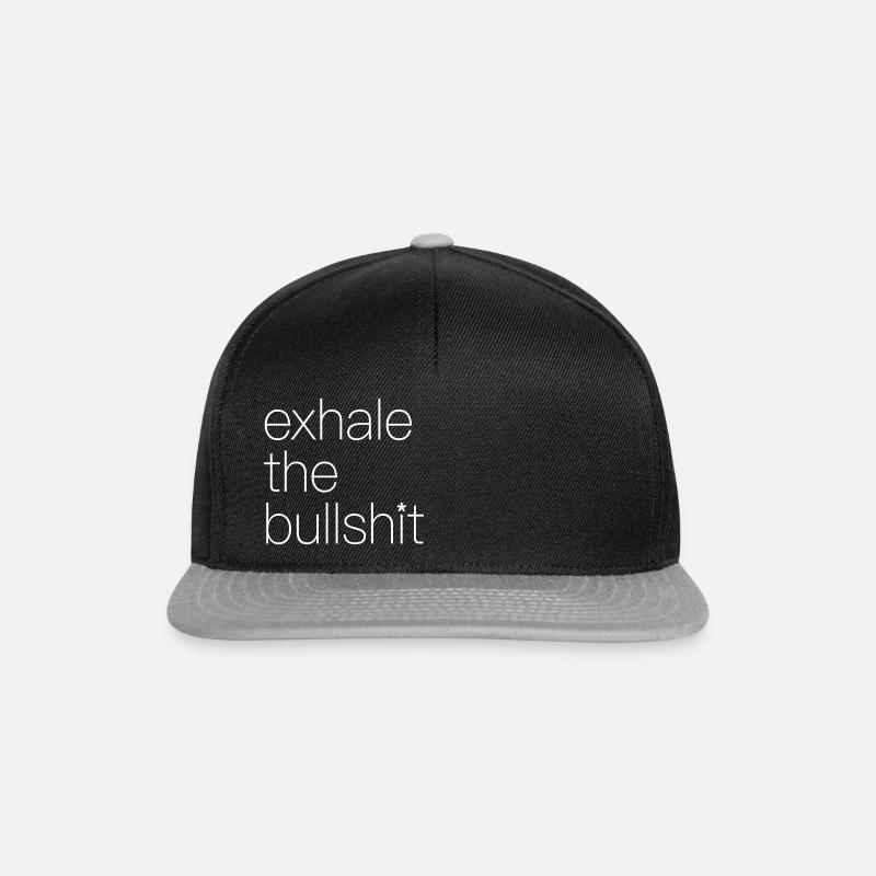 Inhale, exhale - Snapback Cap - Schwarz/Grau