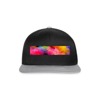 Color explosion - Snapback Cap - Schwarz/Grau - Vorne